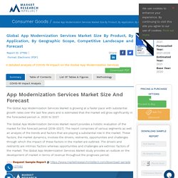 App Modernization Services Market Size, Share, Outlook and Forecast