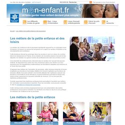 Métiers de la petite enfance et de l'animation