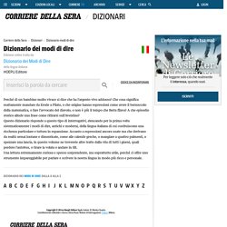 Dizionari - Corriere.it