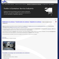 Containers modifications de conteneur transformation de conteneurs adaptations de container - Maison en conteneur aménagement