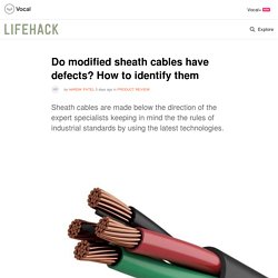 Know about modified sheath cables