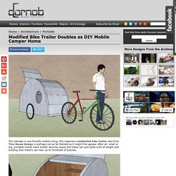 Modified Bike Trailer Doubles as DIY Mobile Camper Home