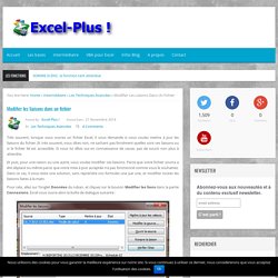 Modifier les liaisons dans un fichier - Excel-Plus