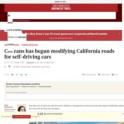 Caltrans Begins Modifying California Roads for Self-Driving Cars