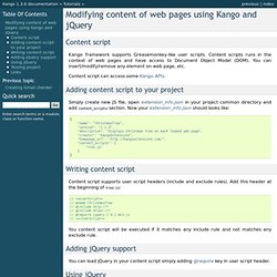 Modifying content of web pages using Kango and jQuery — Kango 1.0.0 documentation