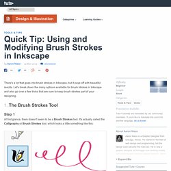 Quick Tip: Using and Modifying Brush Strokes in Inkscape - Tuts+ Design & Illustration Tutorial
