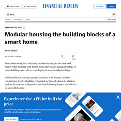 Modular housing the building blocks of a smart home