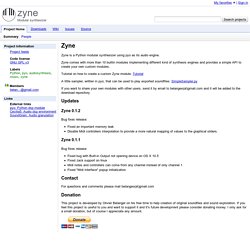 zyne - Modular synthesizer
