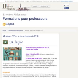 Module : Web 2.0 en classe de FLE