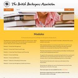 Modules - British Beekeepers Association (BBKA)