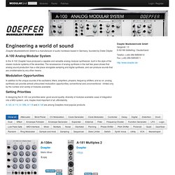 All modules from Doepfer on ModularGrid