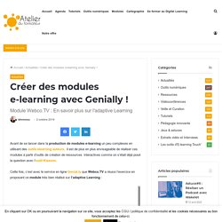 Créer des modules e-learning avec Genially !
