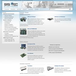 System on Modules / CAN and CANopen Products - SYS TEC electronic GmbH