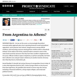 From Argentina to Athens? - Mohamed A. El-Erian