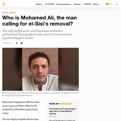 Who is Mohamed Ali, the man calling for el-Sisi's removal?