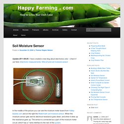 Soil Moisture Sensor - HappyFarming.com