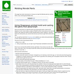 Molding Mendel Parts