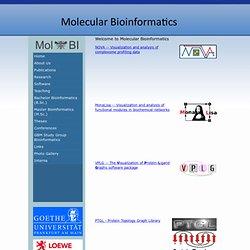 Molecular Bioinformatics - Software