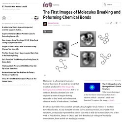 The First Images of Molecules Breaking and Reforming Chemical Bonds