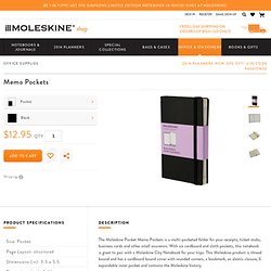 Moleskine Memo Pocket (Accordion File Folder) (3.5 x 5.5)