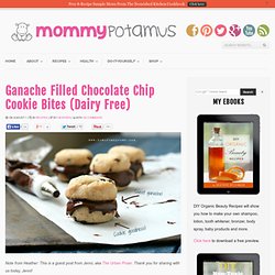 Ganache Filled Chocolate Chip Cookies Bites (Dairy Free) « The Mommypotamus The Mommypotamus