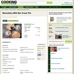 Momofuku Milk Bar Crack Pie