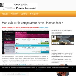 Mon avis sur le comparateur de vol Momondo.fr :