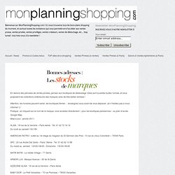 Mon Planning Shopping