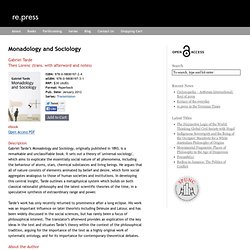 Monadology and Sociology