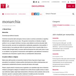 monarchia in “Enciclopedia dei ragazzi”