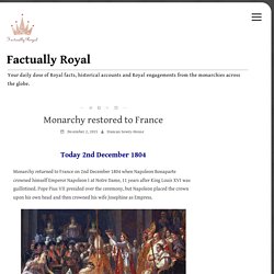 Monarchy restored to France