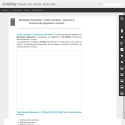 Mondadori Education: il testo narrativo - elementi e struttura del dispositivo narrativo