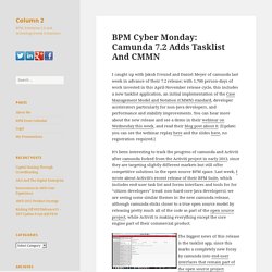 BPM Cyber Monday: Camunda 7.2 Adds Tasklist And CMMN