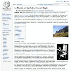 Le Monde perdu wikipedia