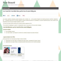 Le marché mondial des parfums et cosmétiques « Actualités De La Beauté &Laquo; Actu Beauté « Pure Beauté