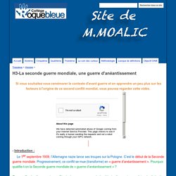 H3-La seconde guerre mondiale, une guerre d'anéantissement - Site de M.Moalic