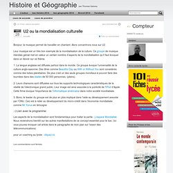Géographie » U2 ou la mondialisation culturelle