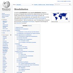 Mondialisation - Wikip?dia