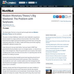 Modern Monetary Theory’s Big Weekend: The Problem with Surpluses  - US News Business Blog