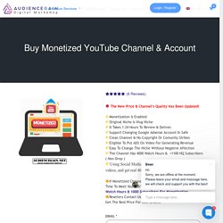 Buy Monetized Youtube Channel & High-Quality Account