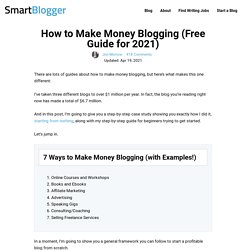 Make Money Blogging: 20 Lessons Going to $100K per Month