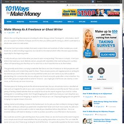 Make Money Writing Simple Web Articles
