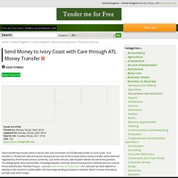 Send Money to Ivory Coast with Care through ATL Money Transfer