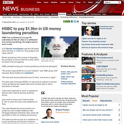 HSBC to pay $1.9bn in US money laundering penalties