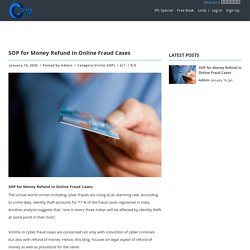 SOP for Money Refund in Online Fraud Cases
