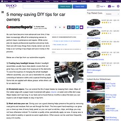 5 money-saving DIY tips for car owners
