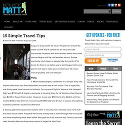 15 Easy Money Saving Travel Tips