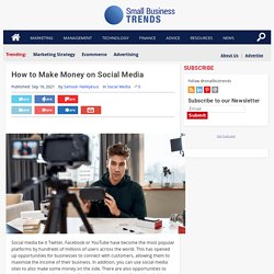 How to Make Money on Social Media - Small Business Trends