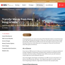 Money Transfer from Hong Kong to India: Send Money Online
