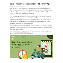 Save Time and Money using Food Delivery Apps – Telegraph